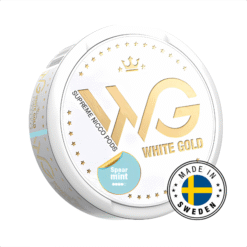 Nicotine Snus White Gold Spear Mint (bạc hà) - 7.2mg/pouch(12mg/g)